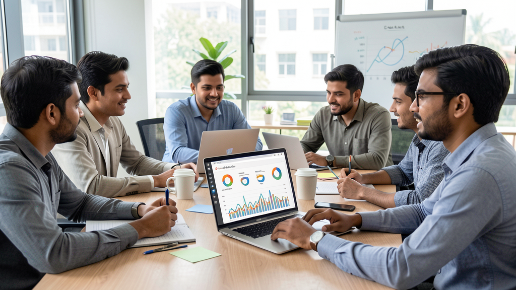 Digital marketing team working on SEO and Google Ads in Bangladesh
